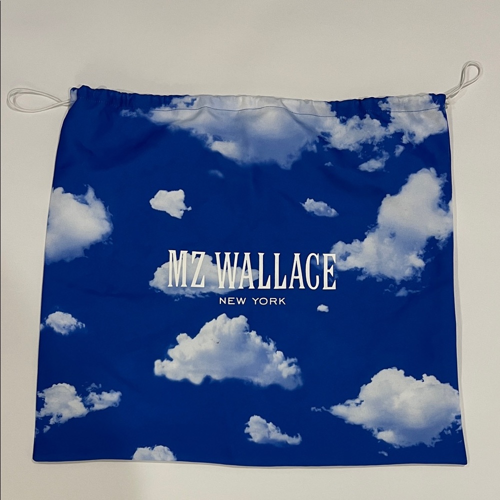 MZ Wallace Blue and White Cloud Pouch dust bag